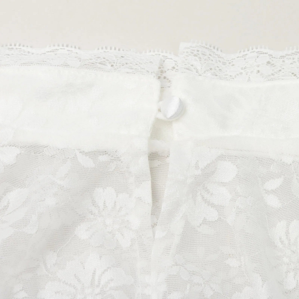 Damen Bluse Hochgeschlossen Weiß Oktoberfest Dirndl | Zeitlos und Elegant