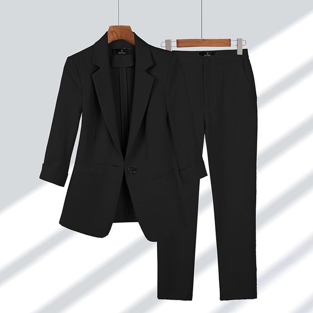Hosenanzug Damen Zweiteilig | Blazer Mit Hose