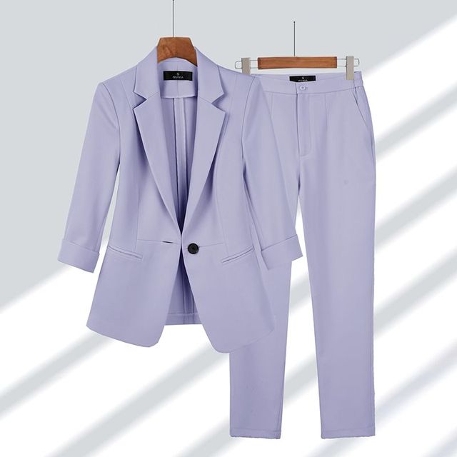 Hosenanzug Damen Zweiteilig | Blazer Mit Hose
