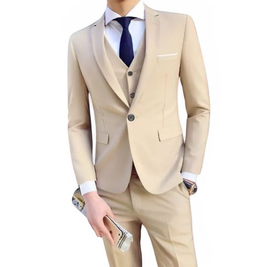 Herren 3-teiliges Modernes Anzug Set | Hochzeitsgäste