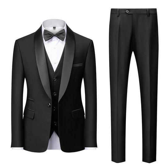 Herren Anzug 3-Teilig Slim Fit | Hochzeitsgäste Abendmode