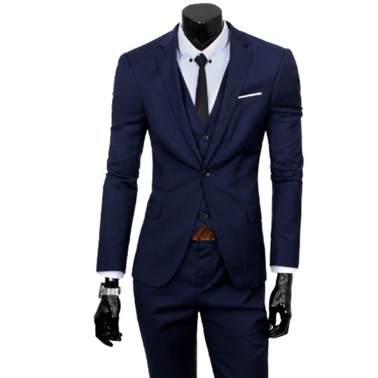 Herren 3-teiliges Modernes Anzug Set | Hochzeitsgäste