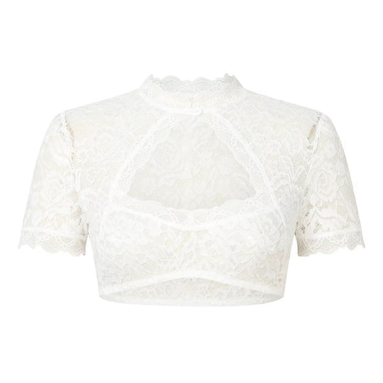 Damen Dirndl Bluse Weiß Oktoberfest | Traditionell und Stilvoll