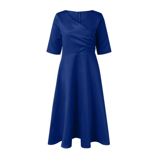 Abendkleid Midi | A-Linie mit V-Ausschnitt