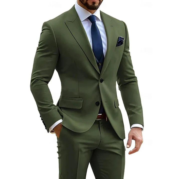 Herren 2-teilig Slim Fit Anzug | Hochzeitsgäste Formeller Anzug