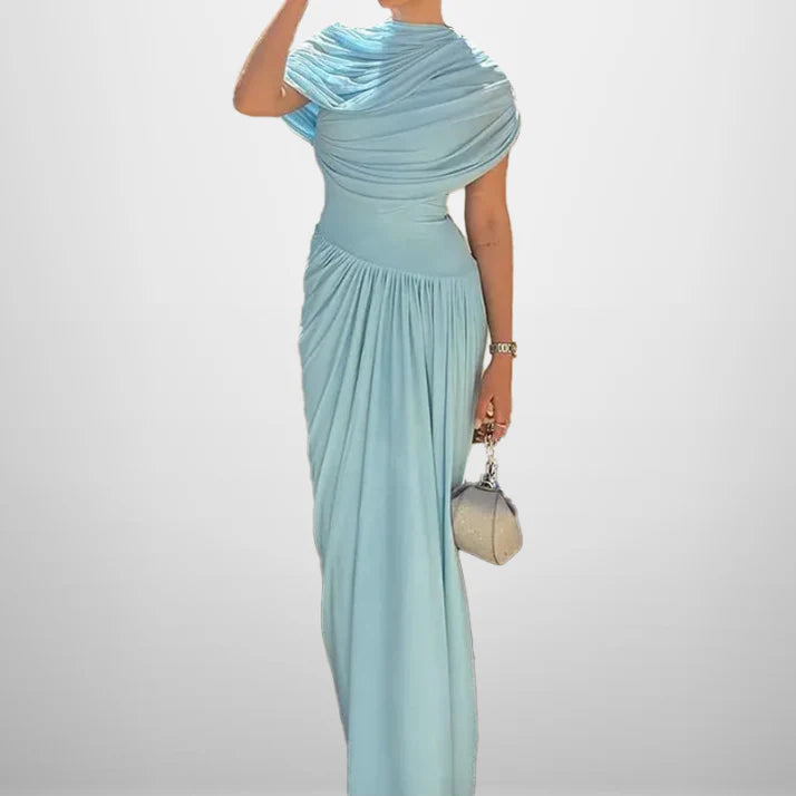 Damen Drapiertes Ballkleid Mit Faltenwurf | Maxi Abendkleid