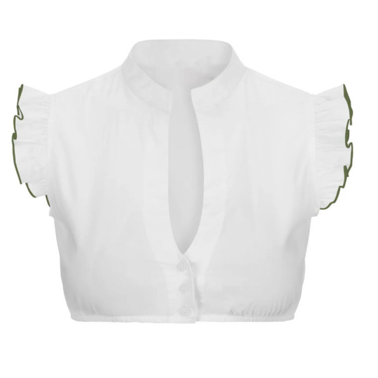Damen Kurzarm Dirndl Bluse Oktoberfest | Stilvoll und Vielseitig