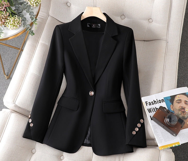 Damen Einreiher Blazer mit Fronttaschen | Hüftlang