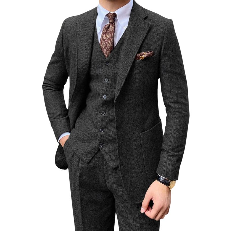 Herren anzug 3-teilig slim fit | Hochzeitsgäste Klassisches anzug