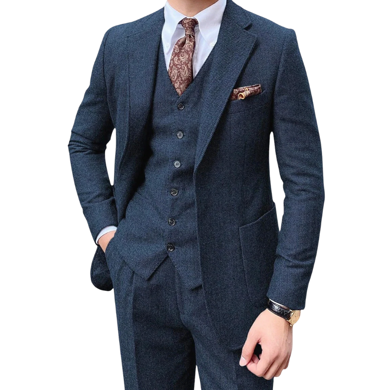 Herren anzug 3-teilig slim fit | Hochzeitsgäste Klassisches anzug