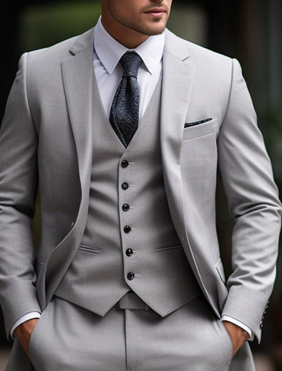 Herren Anzug 3-teilig Slim Fit | Hochzeitsgäste