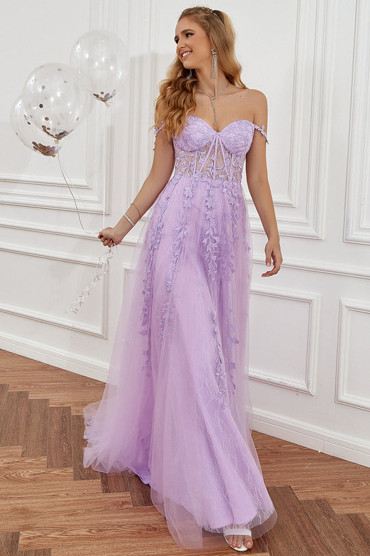 Damen Ballkleid mit Herz-Ausschnitt und Spaghettiträgern | Maxi
