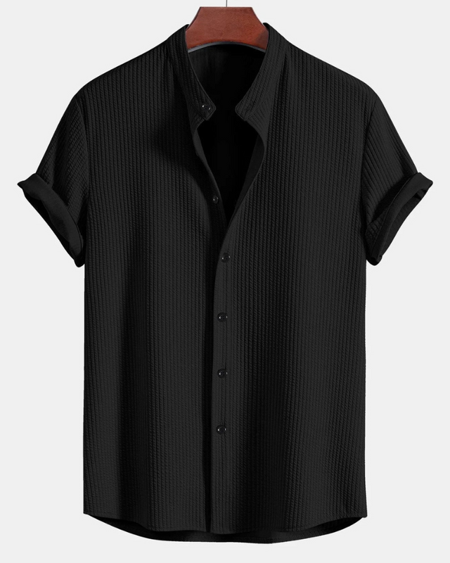 Herren Elegantes Polo Shirt | Stehkragen Atmungsaktiv