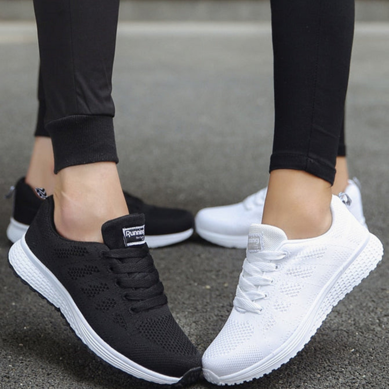 Damen Bequeme Freizeit Sneaker | Atmungsaktiv