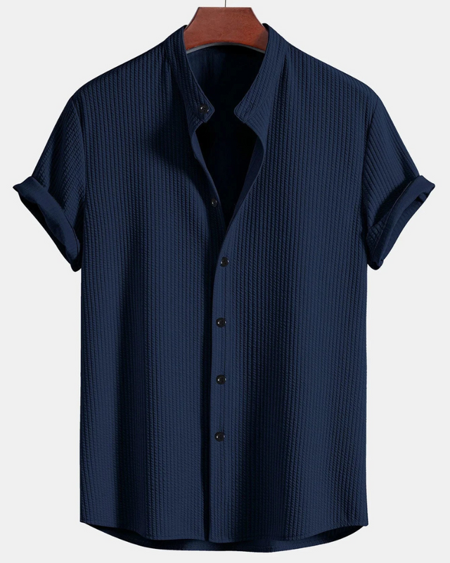 Herren Elegantes Polo Shirt | Stehkragen Atmungsaktiv
