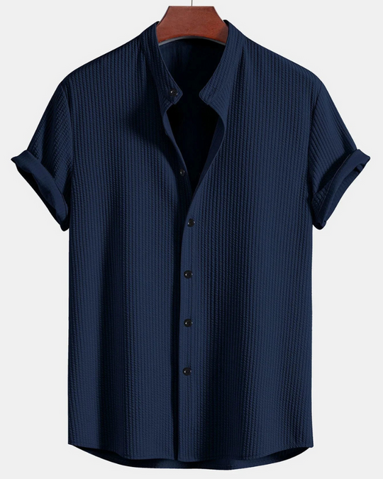Herren Elegantes Polo Shirt | Stehkragen Atmungsaktiv