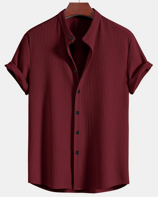 Herren Elegantes Polo Shirt | Stehkragen Atmungsaktiv