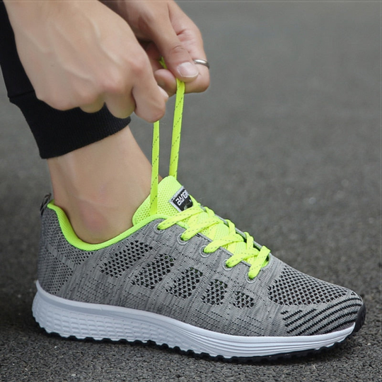 Damen Bequeme Freizeit Sneaker | Atmungsaktiv
