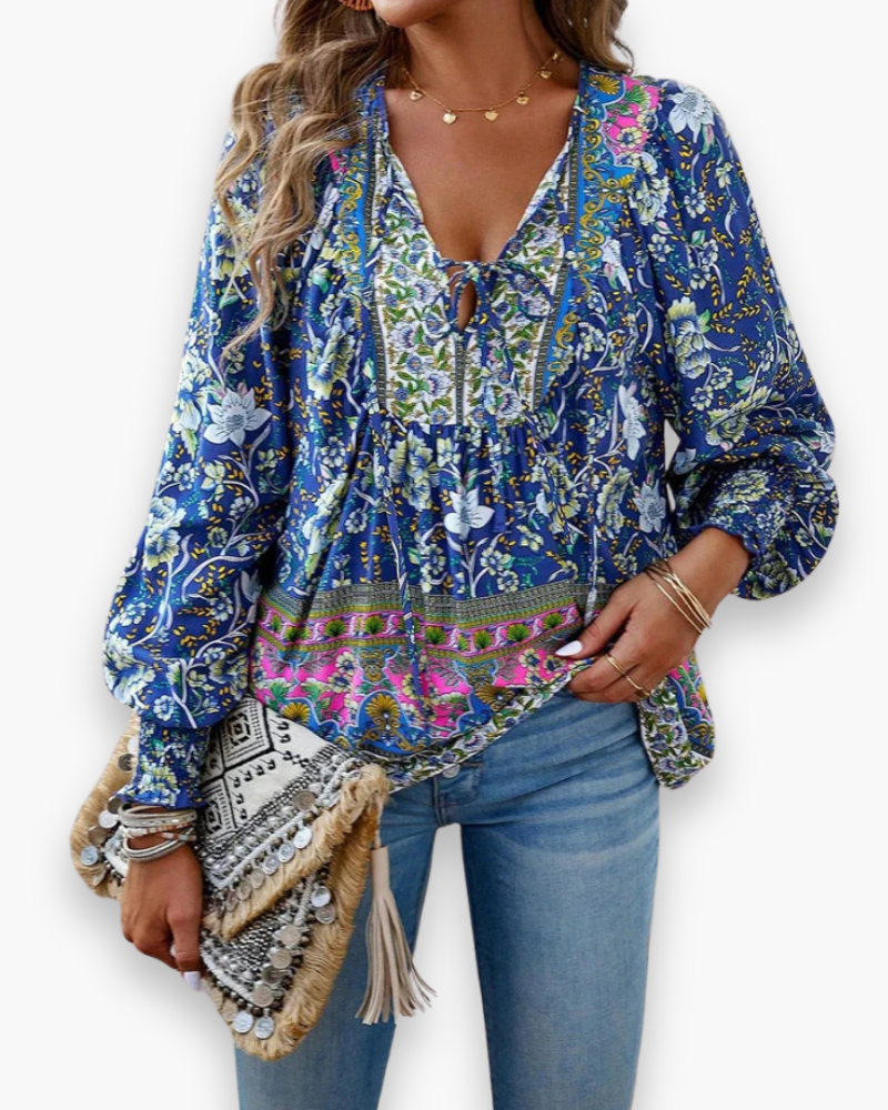 Damen Luftiges Blumen Top | Sommer Tops Damen