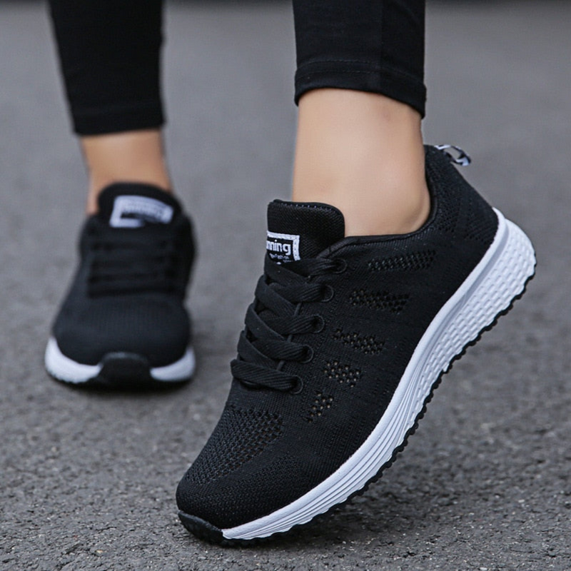 Damen Bequeme Freizeit Sneaker | Atmungsaktiv