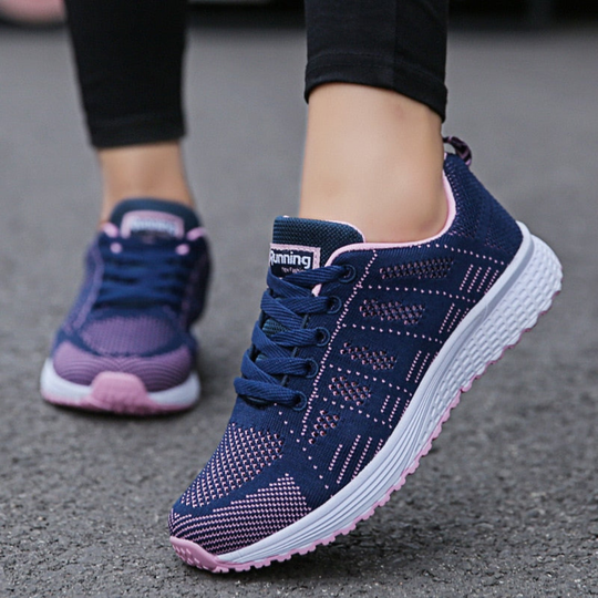 Damen Bequeme Freizeit Sneaker | Atmungsaktiv