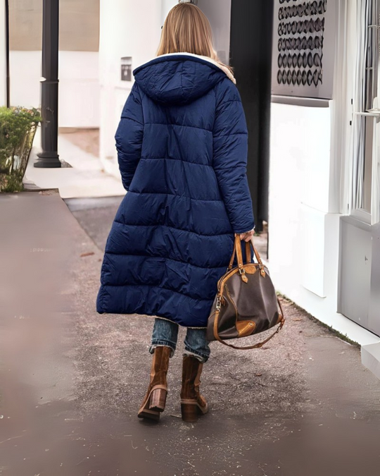 Winterjacke Damen Lang Kapuze | Offenes Design