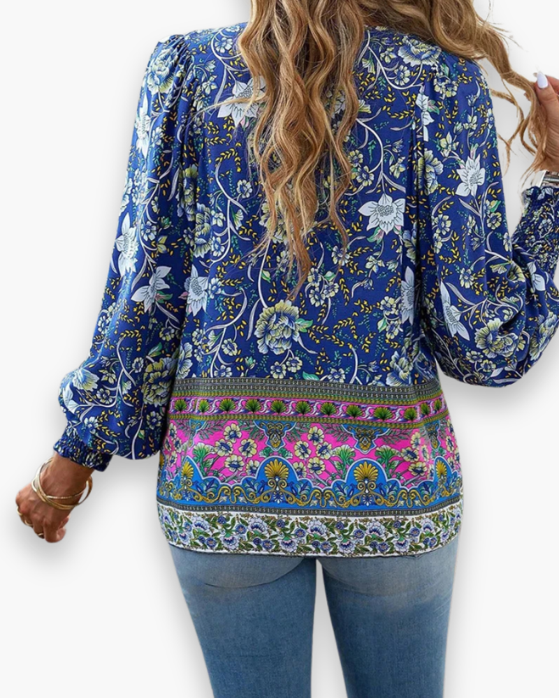 Damen Luftiges Blumen Top | Sommer Tops Damen