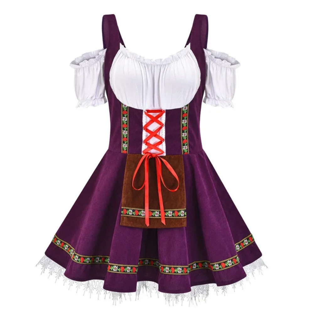 Damen-Oktoberfest-Dirndl | Tasche und A-Linien-Schnitt