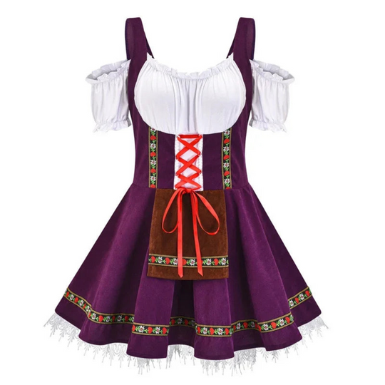 Damen-Oktoberfest-Dirndl | Tasche und A-Linien-Schnitt