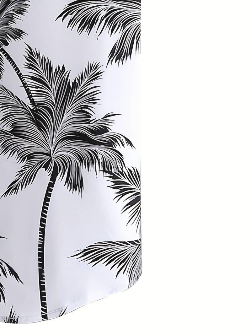 Finn – Hawaii-Hemd Mit Kokosnussbaum-Print