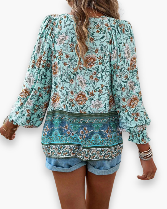 Damen Luftiges Blumen Top | Sommer Tops Damen