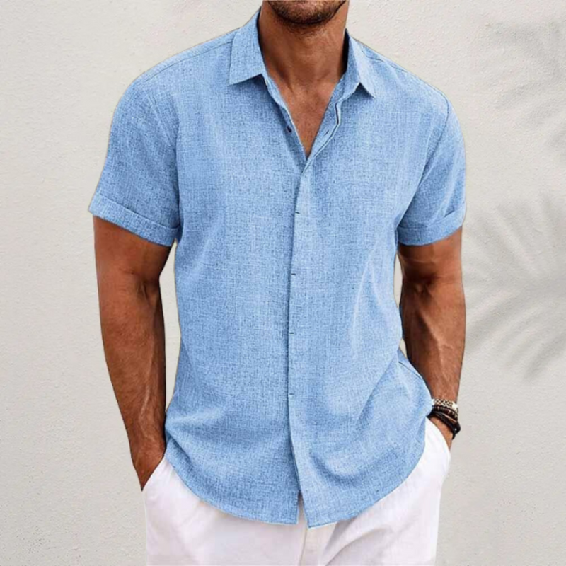 Herren Klassisches Button-Up Hemd | Sommerlich Elegant