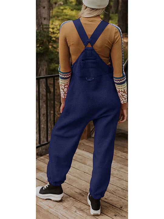 Carla - Thermischer Fleece-Jumpsuit Mit Reißverschlusstaschen Für Damen