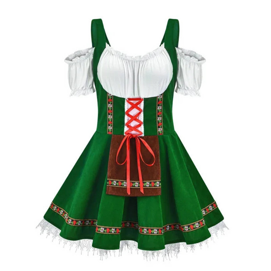 Damen-Oktoberfest-Dirndl | Tasche und A-Linien-Schnitt