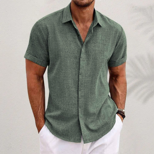 Herren Klassisches Button-Up Hemd | Sommerlich Elegant