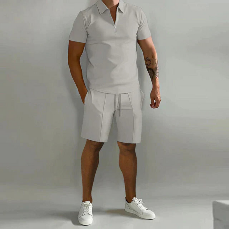 Herren Stilvolles Polo- und Shorts-Set | Sommer
