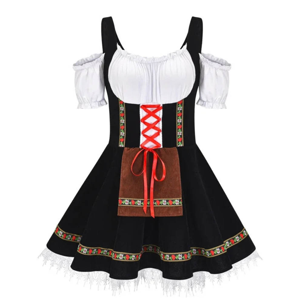 Damen-Oktoberfest-Dirndl | Tasche und A-Linien-Schnitt