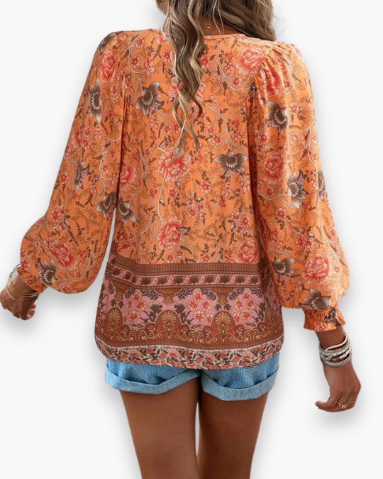 Damen Luftiges Blumen Top | Sommer Tops Damen