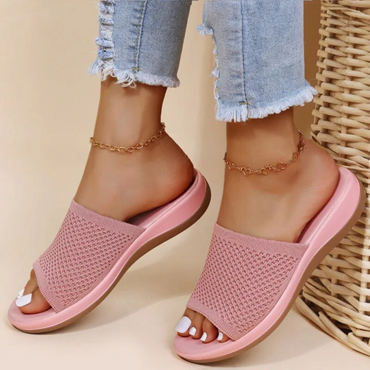 Damen Bequeme Pantoffel Sandalen | Atmungsaktiv Hausschuhe