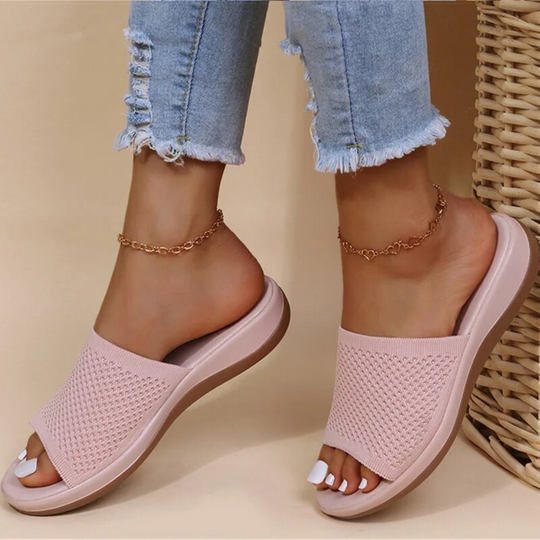 Damen Bequeme Pantoffel Sandalen | Atmungsaktiv Hausschuhe