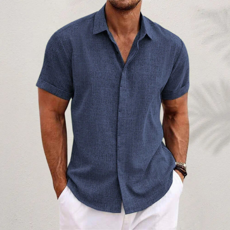 Herren Klassisches Button-Up Hemd | Sommerlich Elegant