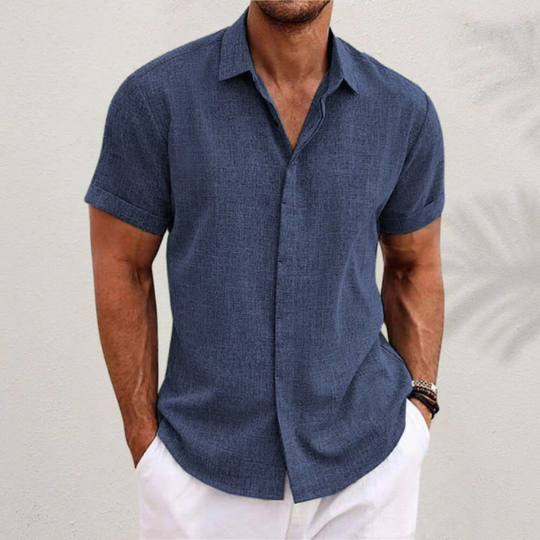 Herren Klassisches Button-Up Hemd | Sommerlich Elegant