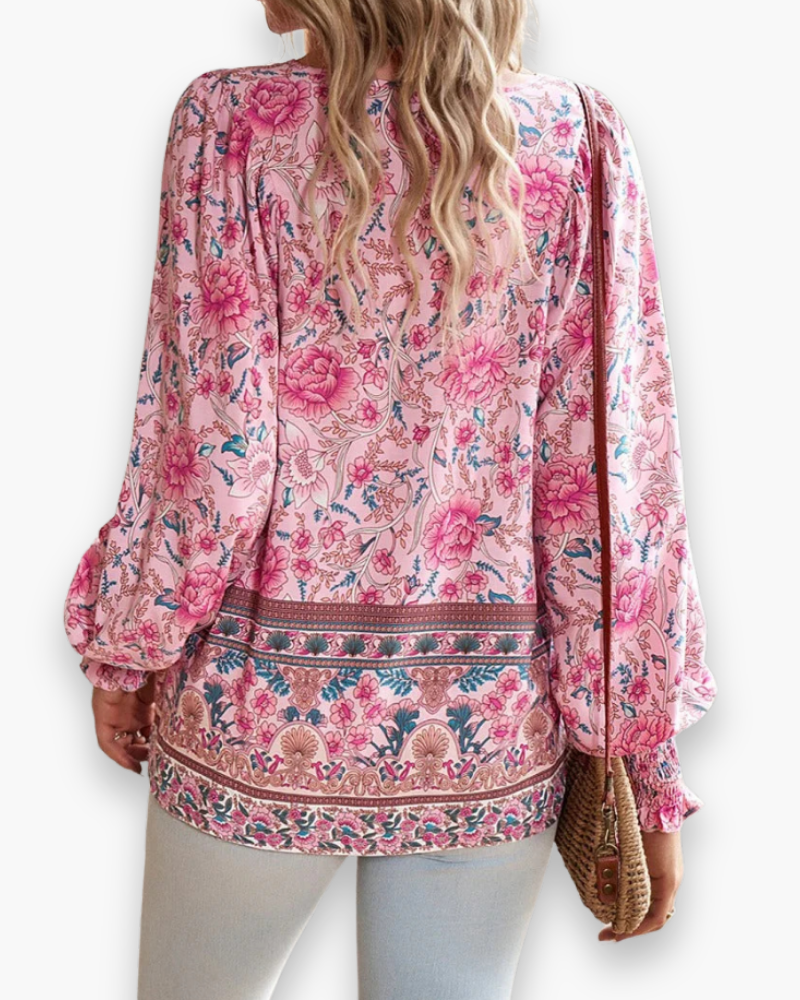 Damen Luftiges Blumen Top | Sommer Tops Damen
