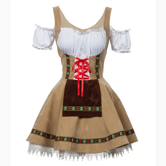 Damen-Oktoberfest-Dirndl | Tasche und A-Linien-Schnitt