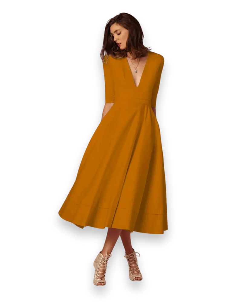Damen Elegantes Festliches Kleid | Prinzessinnenkleid für Hochzeitsgast
