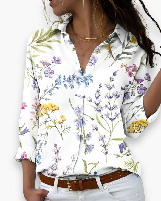 Damen Bluse mit Druckmotiv | Lässig und Klassisch