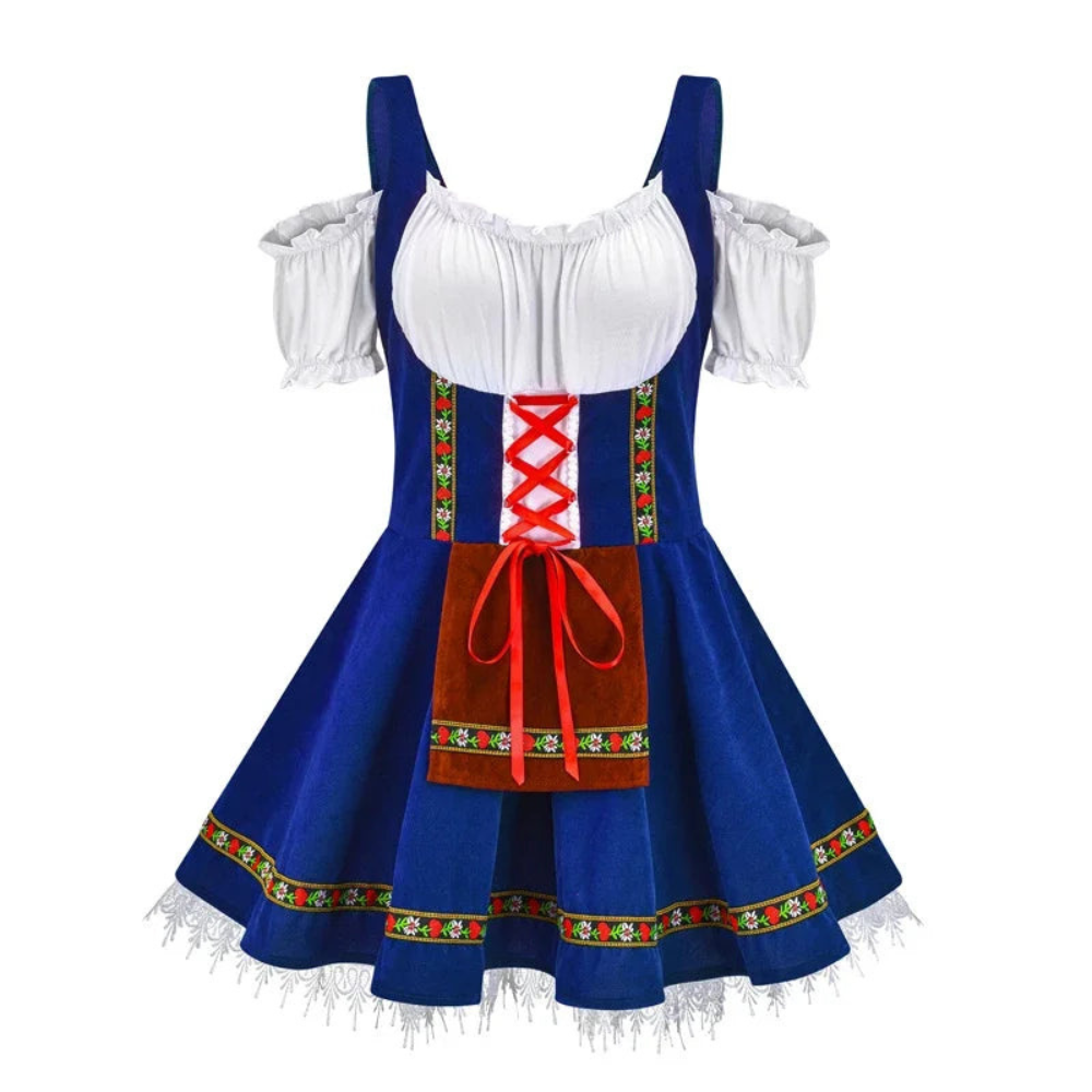 Damen-Oktoberfest-Dirndl | Tasche und A-Linien-Schnitt