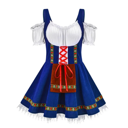 Damen-Oktoberfest-Dirndl | Tasche und A-Linien-Schnitt