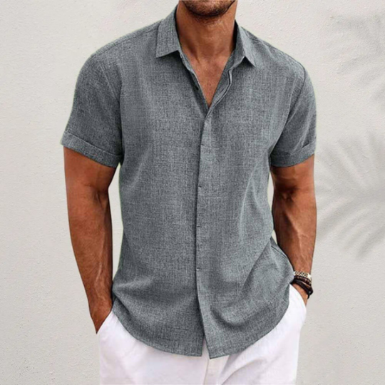 Herren Klassisches Button-Up Hemd | Sommerlich Elegant