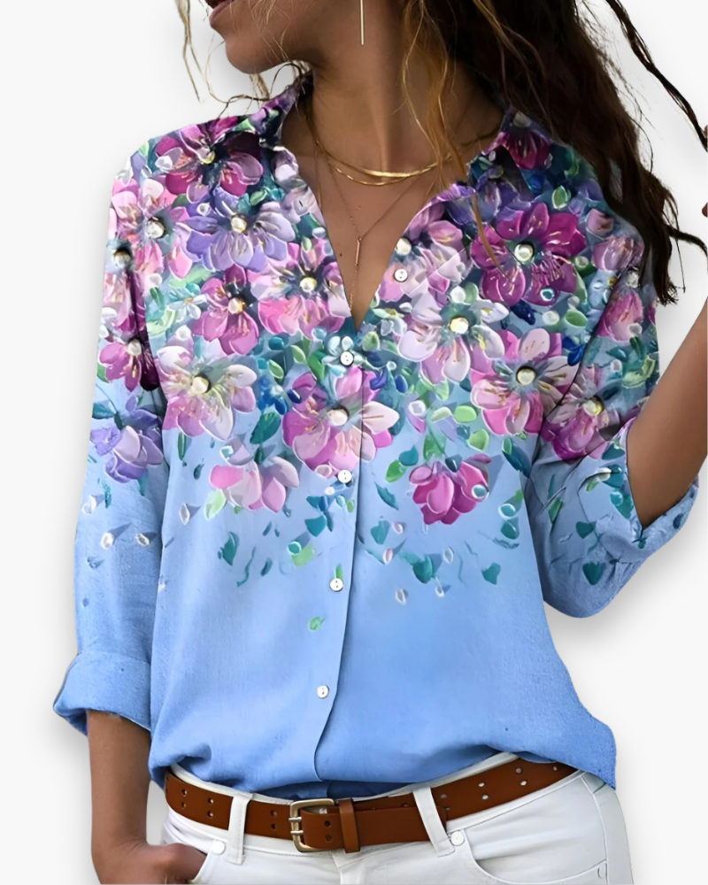 Damen Bluse mit Druckmotiv | Lässig und Klassisch